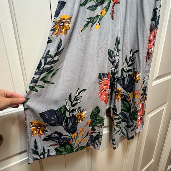 Patrons of Peace Gray Floral Maxi Dress - Picture 2 of 8